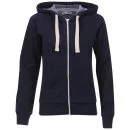 Brave Soul Damen Adrian Kapuzen Pullover mit Reißverschluss - Blau - S - Marineblau Bild 1