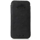 Knomo Leder Hülle für iPhone 4/4S - Schwarz Bild 1