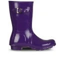 Hunter Damen Original Short Gloss Gummistiefel- Lila - 3 - Sovereign Purple Bild 1