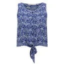 Brave Soul Frauen Kat Tie Front Shirt - Blau - XS - Blau Bild 1