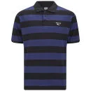 Gola Herren Chester Striped Polohemd - marineblau/schwarz - S - Blau/Schwarz Bild 1