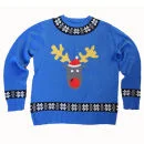 Christmas Jumper Unisex - ReggieX - S - Blau Bild 1