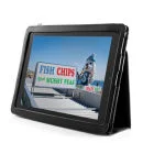 Maya Leather Styled Case for The New iPad - Black Bild 1