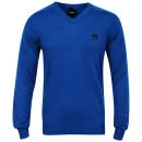 Bench Men's V-Neck Knit - Blue - S - Blau Bild 1