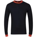 Jack & Jones Men's Aviator Knit - Black/Navy - S - Black/Navy Bild 1