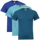 Fruit of the Loom/Jerzees Men's 3 Pack T-Shirts - Small - Light Turquoise/Turquoise/Dark Blue Bild 1