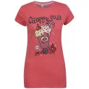 Brave Soul Women's Shake T-Shirt - Salmon Red/Lavender - S - Salmon Bild 1
