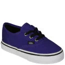 Vans Authentic Toddlers' Canvas Trainers - Dark Purple/True White - 4 - Dark Purple/True White Bild 1