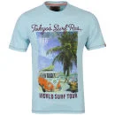 Tokyo Laundry Men's World Tour T-Shirt - Angel Blue - S - Angel Blue Bild 1