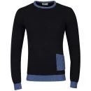 Boxfresh Herren Gavril Strickpulli - Royal - S - Marineblau Bild 1