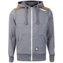 Crosshatch Men's Poplant Zip Through Hoody - Blue Night - S - Blue Night Bild 1