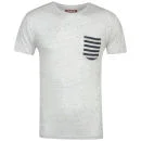 Osaka Men's Striped Pocket T-Shirt - Oatmeal - S - Oatmeal Bild 1