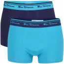 Ben Sherman Men's 2-Pack Boxer - Astral Blue/Grey - S Bild 1