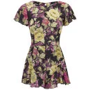 LOVE Women's Flute Inset Playsuit - Multi - XS - Bunt Bild 1