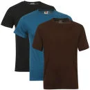 Fruit of the Loom/Jerzees Men's 3 Pack T-Shirts - Medium - Brown / Beige / Turquoise Bild 1
