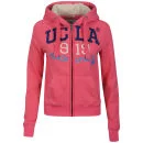 UCLA Women's Powers Fur Hood Applique Zip Thru Sweatshirt - Directoire Blue - S - Blau Bild 1