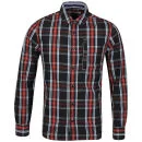 Ringspun Men's Raskal Checked Shirt - Red/Navy - S Bild 1