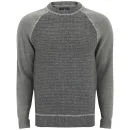 Firetrap Men's Contrast Sleeve Raglan Sweatshirt - Mid Grey Marl - S - Grau Bild 1