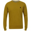 Brave Soul Men's Pride Crew Neck Sweatshirt - Mustard Marl - S - Mustard Marl Bild 1