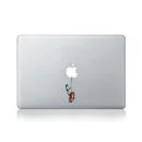 Banksy Junge schwingt auf Rettungsring MacBook Aufkleber Bild 1