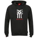 Fenchurch Men's Sweatshirt Icon Hoody - Shadow Grey/White/Ketchup Red - S - Shadow Grey/White/Ketchup Red Bild 1