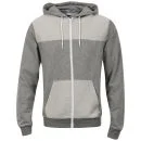 D-Code Men's Noah Loopback Zip Thru Sweatshirt - Mid Grey Salt & Pepper - S - Mid Grey Salt & Pepper Bild 1