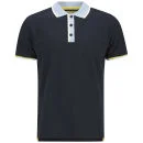 Brave Soul Men's Orbit Contrast Collar Polo Shirt - Navy - S - Blau Bild 1