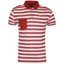 Soul Star Men's Nautical Polo-Shirt - Red - S - Rot Bild 1