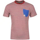 Urban Stone Men's Phippie Fine Stripe T-Shirt - Red - S - Rot Bild 1