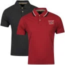 Slazenger Men's 2-Pack Polo Shirts - Berry/Black Marl - S - Berry/Black Marl Bild 1