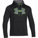 Under Armour Men's Storm Armour Big Logo Hoody - Black/Gecko Green - S - Black/Gecko Green Bild 1