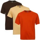 Fruit of the Loom/Jerzees Men's 3 Pack T-Shirts - Extra Large - Rust/Beige/Brown Bild 1