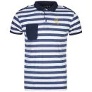 Soul Star Men's Nautical Polo-Shirt - Navy - S - Marineblau Bild 1