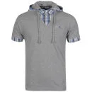Brave Soul Men's Lutheran Short Sleeved Check Hooded Shirt - Grey/Blue - S - Grau/Blau Bild 1