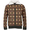Brave Soul Männer Carlyleb Fairisle Reißverschluss Pullover - Multi - S - Moss Bild 1