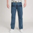 Galvanise Men's Tudor Belted Jean - Stone Wash - 30R - Steinblau verblasst Bild 1