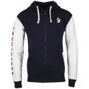 Soul Star Men's Athletic Zip Through Sweat - Navy - S - Marineblau Bild 1