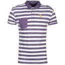 Soul Star Men's Nautical Polo-Shirt - Purple - S - Violet Bild 1