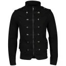 Brave Soul Men's Tobias Military Jacket - Black - S - Schwarz Bild 1