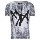 AKA Herren Ubos Scrunch Dye T-Shirt - Weiss - S - Weiß Bild 1