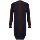 VILA Women's Lucran Long Cardigan - Total Eclipse - XS - Blau Bild 1