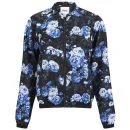 ONLY Women's Rayne Floral Bomber Jacket - Blue - XS/UK 4 - Blau Bild 1
