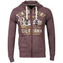 Tokyo Laundry Men's Ivan Zip Through Hoody - Claret Marl - S - Claret Marl Bild 1
