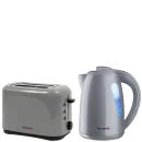 Breville 1.5 Litre Plastic Jug Kettle and 2 Slice Silver Toaster Bild 1