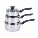 Edelstahl Kochtopf 3er Set Fusion von Russell Hobbs Bild 1