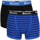 Bench Men's 2-Pack Boxers - Blue/Black - S - Blau/Schwarz Bild 1