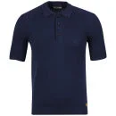 Boxfresh Men's Gasha Short Sleeve 12 Gauge Summer Polo -navy - S - Dunkelblau meliert Bild 1