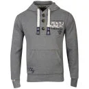 Tokyo Laundry Men's Morris Hooded Sweatshirt - Mid Grey Marl - S - Mid Grey Marl Bild 1