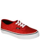 Vans Kids' Authentic Canvas Trainers - Glitter Red - 1 - Glitter Red Bild 1