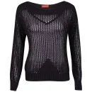 Influence Women's Honeycomb Knitted Jumper - Plum - Eine Größe - Plum Bild 1